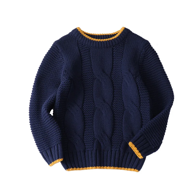 

2021 Scoop Knitting Spring Autumn Winter Sweater Baby Boys Kids Children's Warm Plus Velvet Thicken Top High Quality