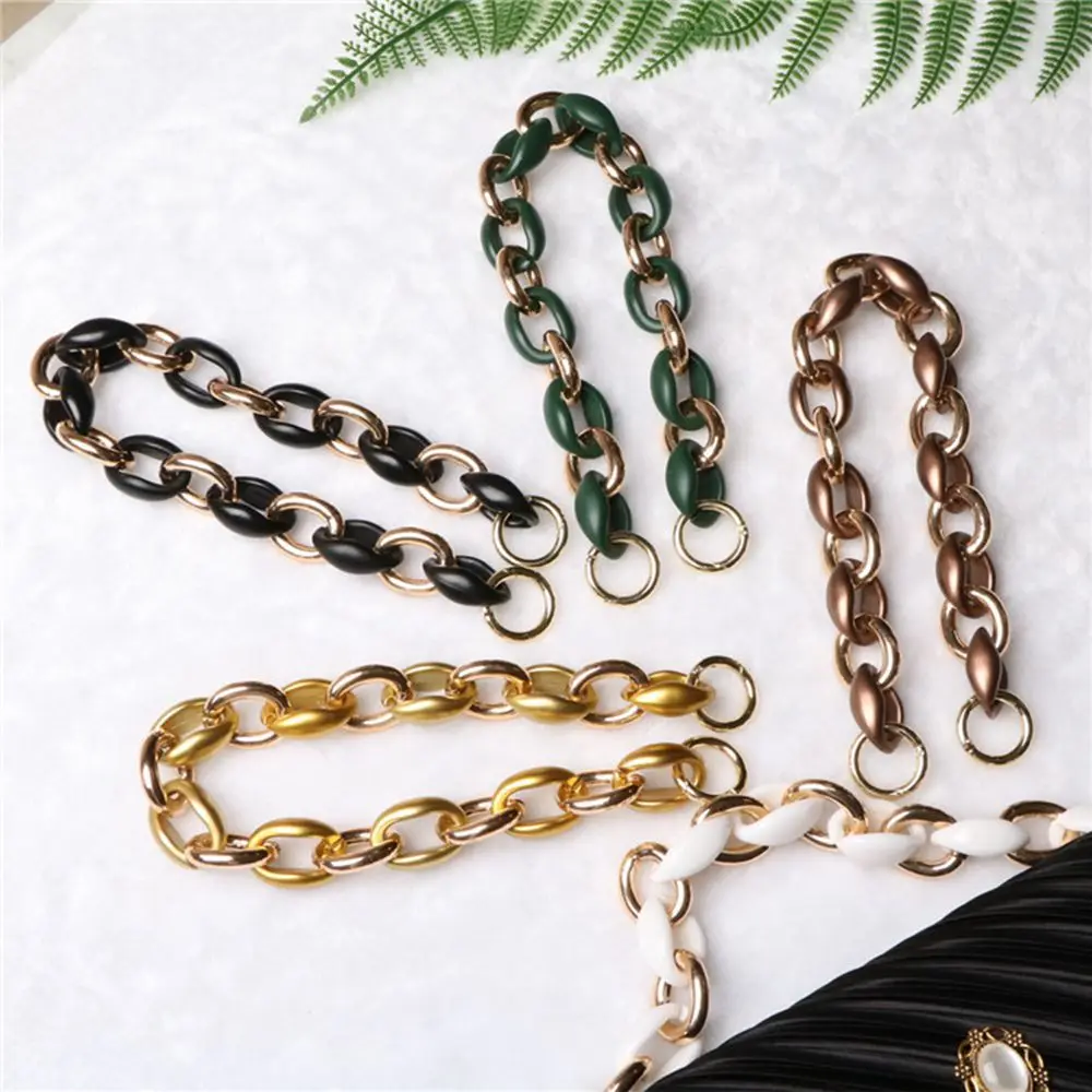 

40cm Finished Acrylic Chains Bag Strap Handbag Chains Strap Fashion Gold Color Women Bag Accessories Shoulder Strap N301