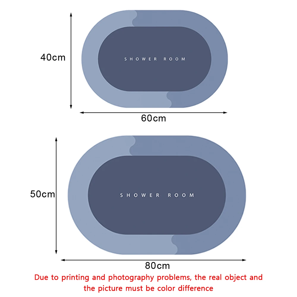 Противоскользящий коврик для ванной напольный супервпитывающий сушки в легко