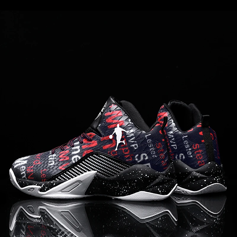 Новинка Баскетбольная обувь для мужчин дышащие баскетбольные кроссовки с