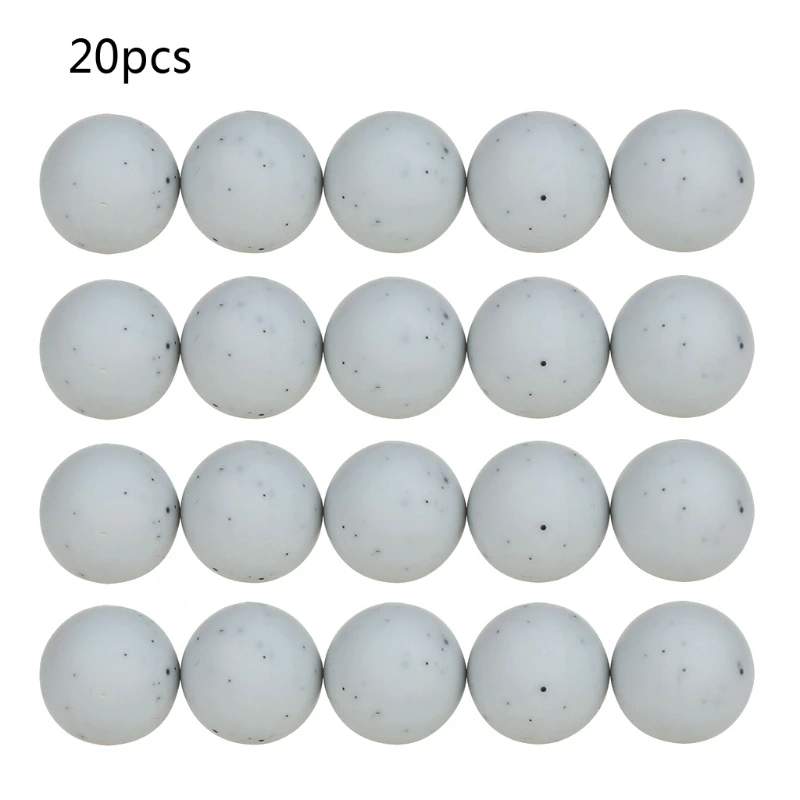 

20pcs Silicone Loose Beads Teething Beads DIY Chewable Teether For Infant Baby XX9E