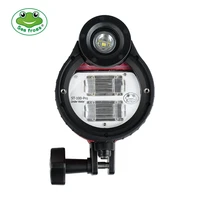seafrogs 100m waterproof led flash strobe for sony nikon canon olympus fuji underwater camera housings diving case st 100 pro