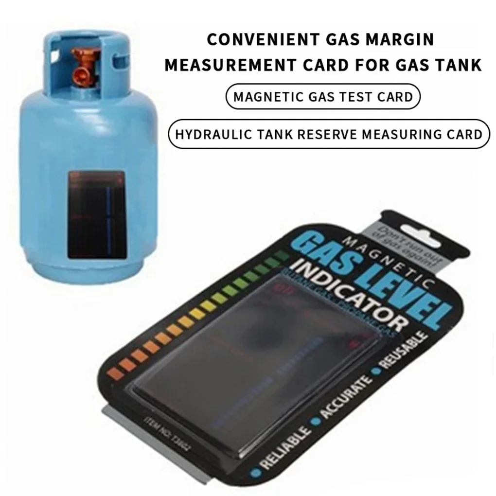 

Fuel Bottle Level Indicator Household Bottle Level Gauge Reusable Caravan Temperature Measuring Stick Discoloration Test Card