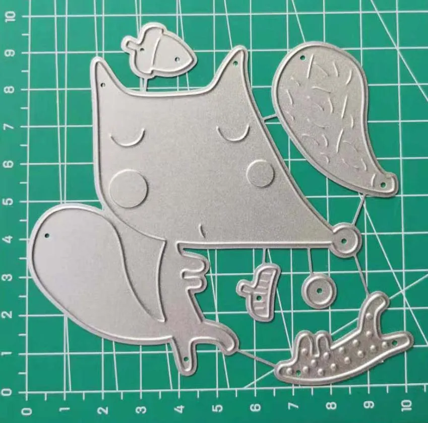 Высечка лисы в скрапбукинге высечка рельефное тиснение для скрапбукинга штампы