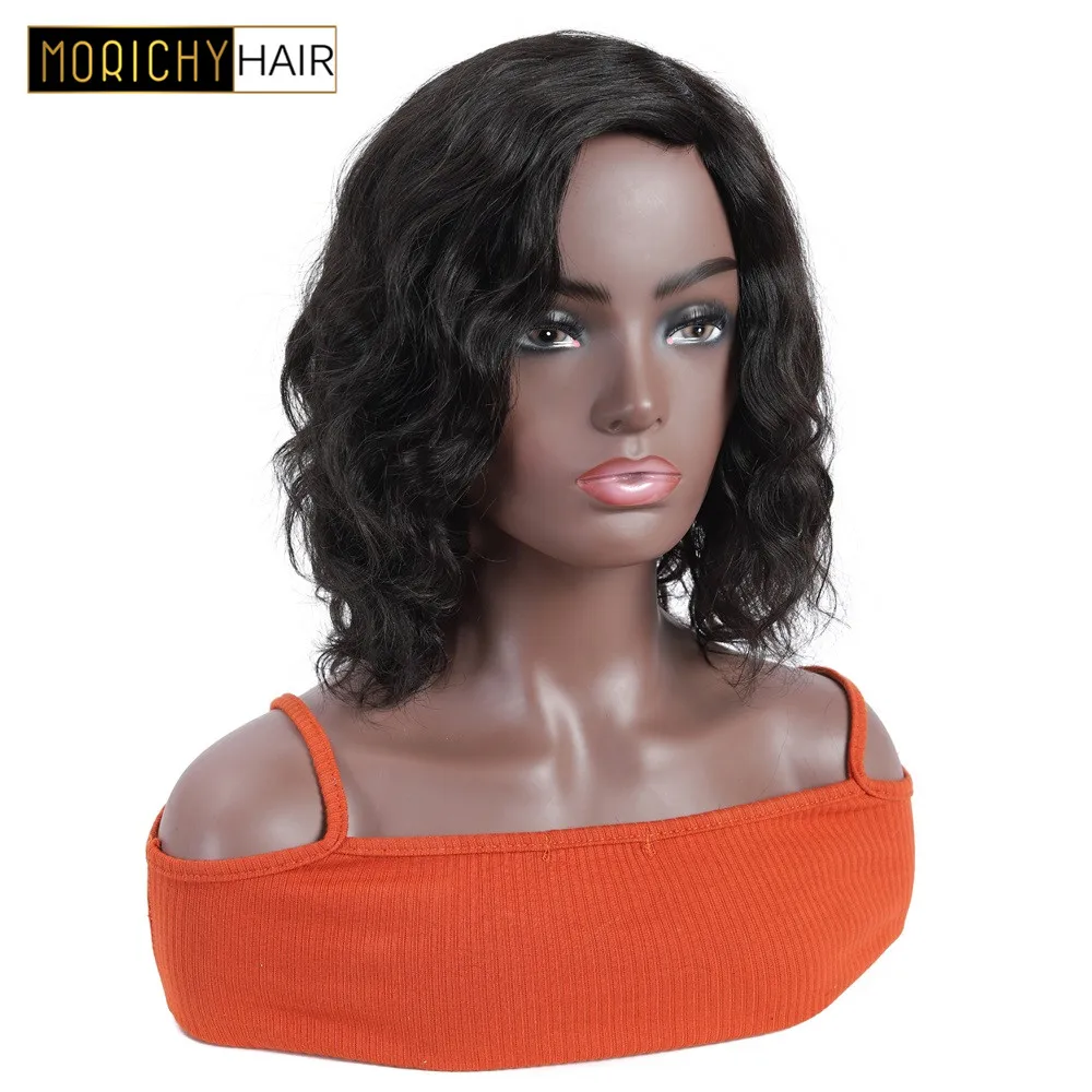 Бразильские волнистые человеческие волосы MORICHY короткий парик для женщин не Реми