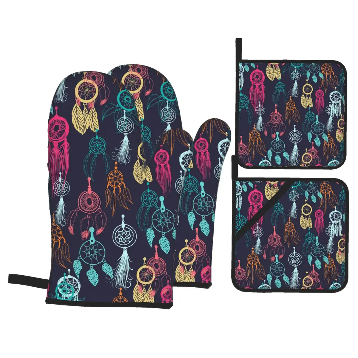 4 шт. Кухня перчатки изоляционная прокладка Пособия по кулинарии для