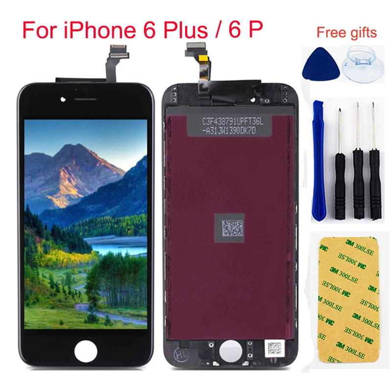 ЖК дисплей для iPhone 6 Plus сменный сенсорный экран монитор в сборе|Экраны мобильных