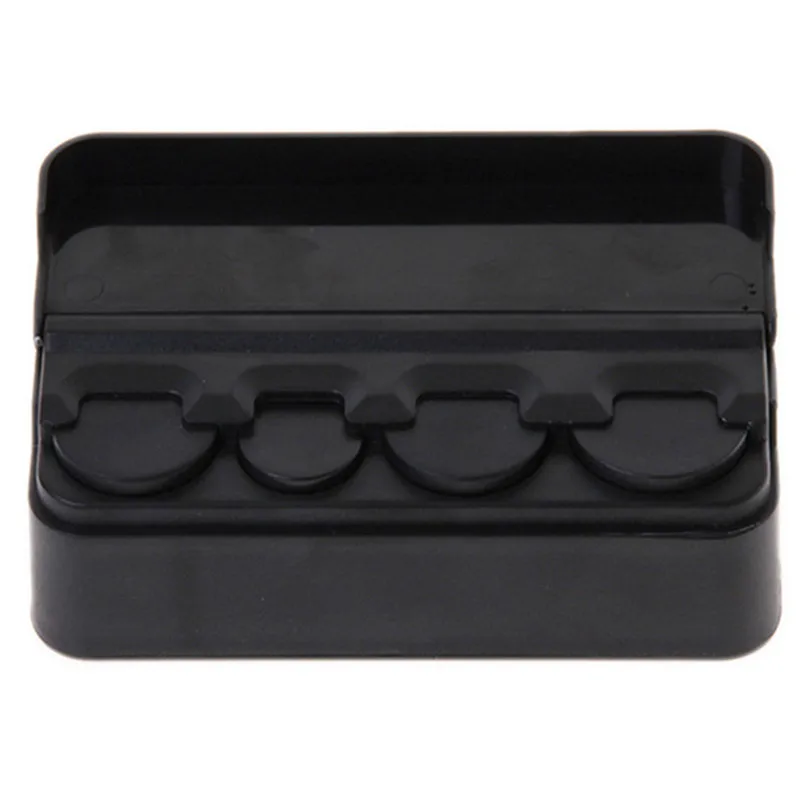 Черный пластиковый автомобильный органайзер для монет чехол коробка хранения