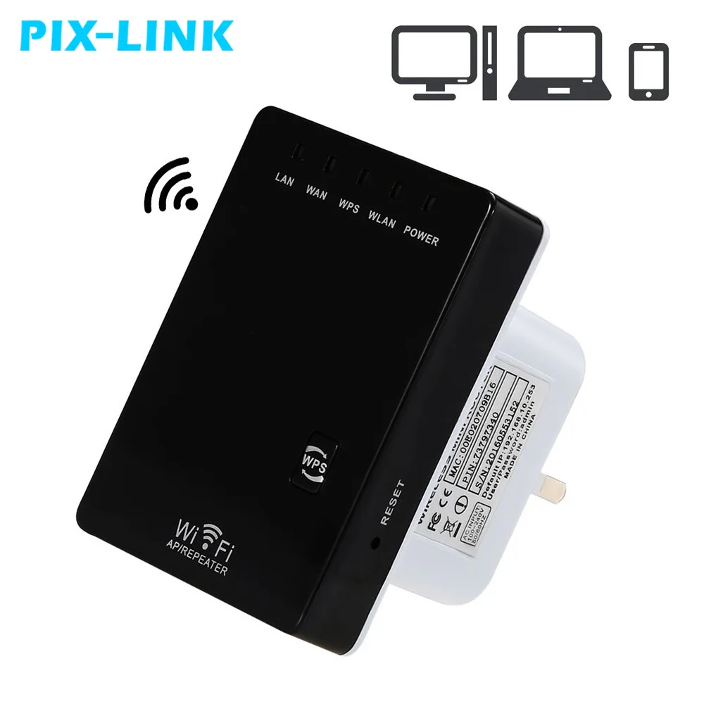 

PIXLINK Wireless-N Repeater WIFI Router 300mbps 802.11N/B/G Signal Antennas Boosters Extend Amplifier Repeater Range Expander