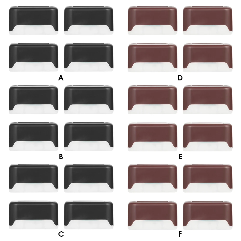 4 шт Солнечная Палуба Шаг Настенные светильники путь патио лестницы двора