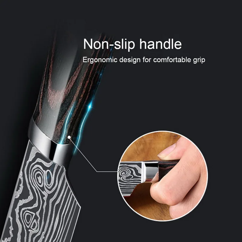 3 5 ''/5 дюймов нож шеф повара из японской нержавеющей стали Дамасские Ножи для