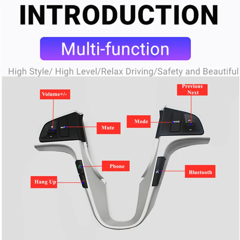 1 шт. многофункциональные кнопки управления аудио на рулевое колесо для Hyundai VERNA