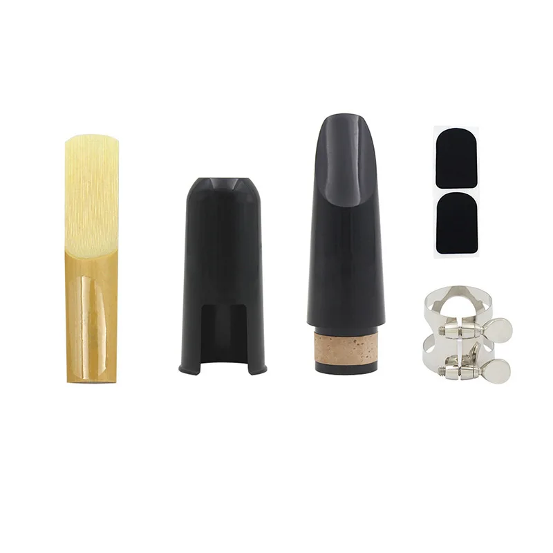 

Clarinet Mouthpiece Kit Includes Ligature Clarinet ABS Mouthpiece Cushions Reed Cap Woodwind Musical Instrument Accessories