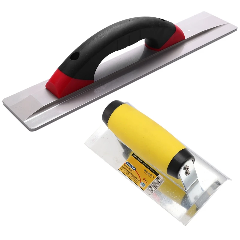 

2X Stainless Steel Plastering Trowel Concrete Trowel Construction Tools