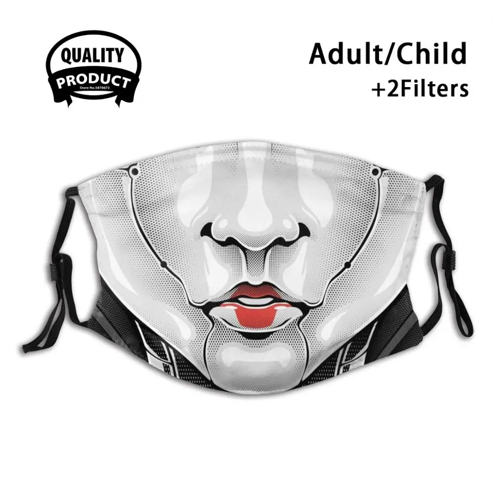 Пылезащитная маска для лица Mecha Geisha моющаяся Сменный фильтр призрак гейши в