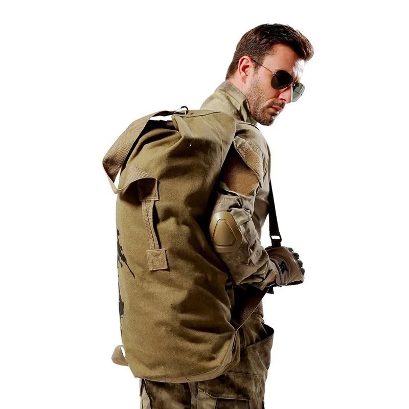 Походная Холщовая Сумка супер вместительный армейский военный тактический