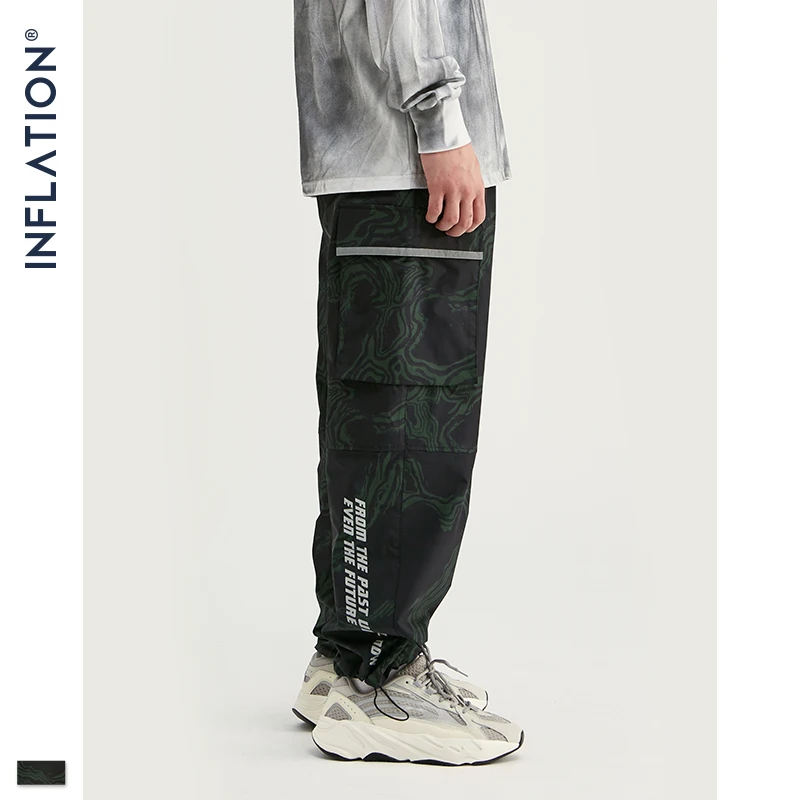 INFLATION 2019 осенние мужские штаны для бега темно камуфляжные повседневные брюки