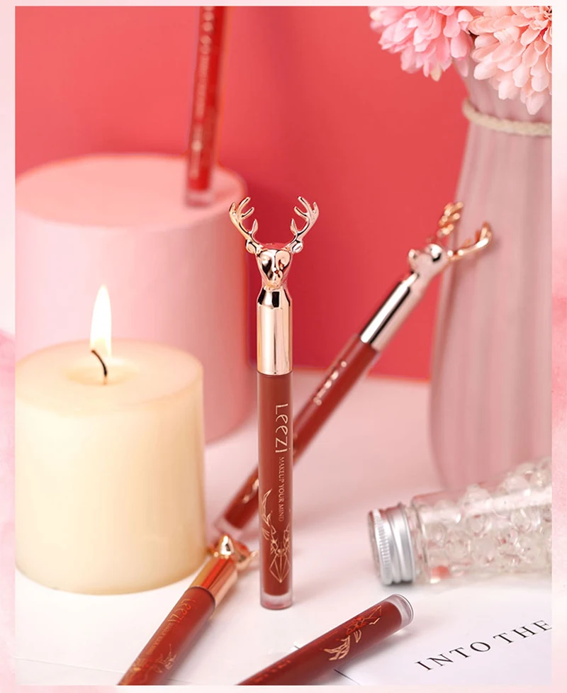 

5 Colors Fashion Velvet Liquid Lipstick Waterproof Long-lasting Moisturizing Nourishing Lip Gloss Makeup Cosmetics DropshipTSLM1