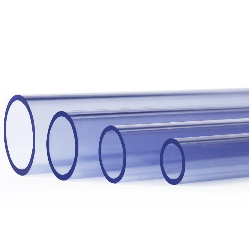 O.D 20~50mm Transparent PVC Pipe Aquarium Fish Tank Water Supply PVC Tube Garden Irrigation Watering Fittings 50CM Long
