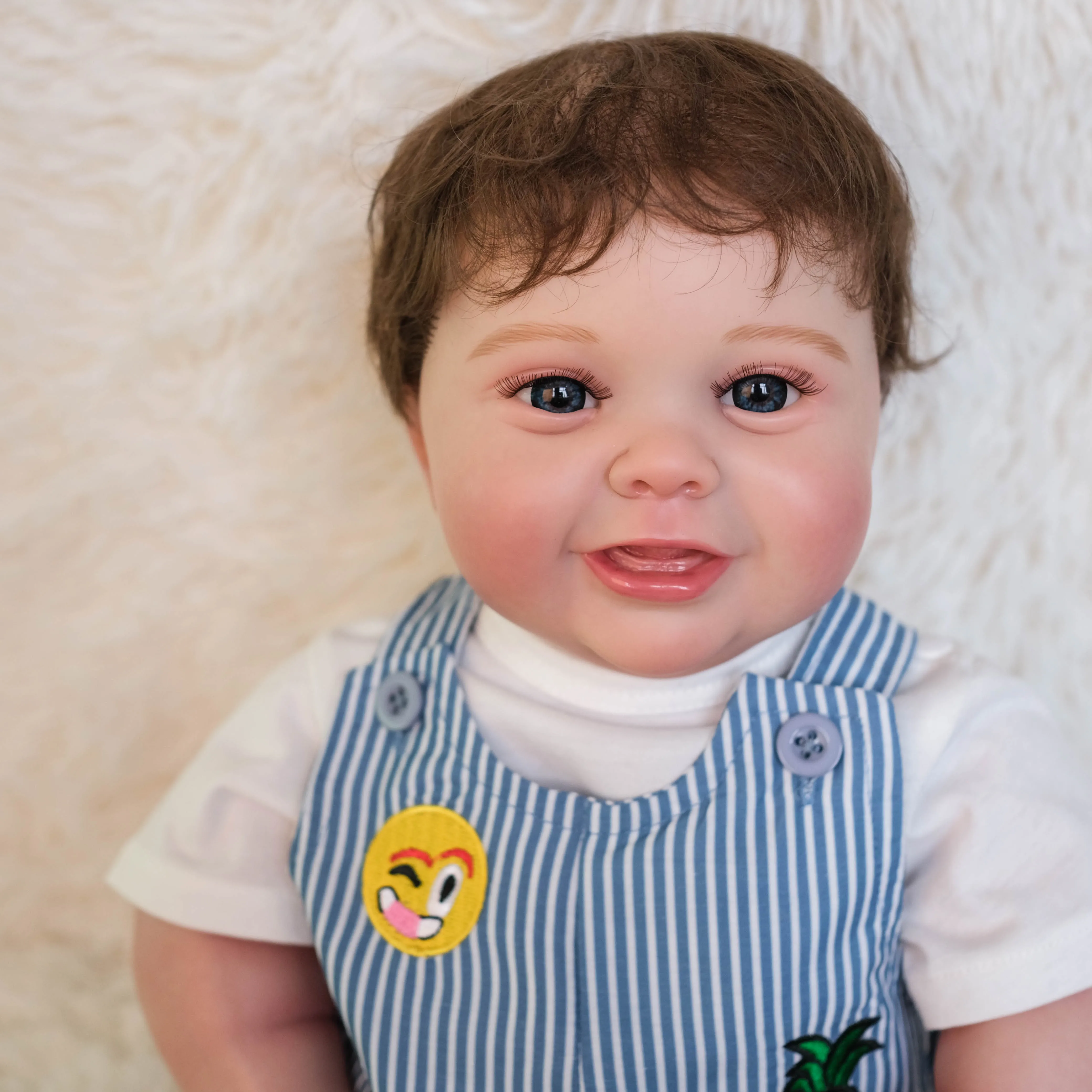 

Кукла реборн силиконовая мягкая на ощупь, 50 см