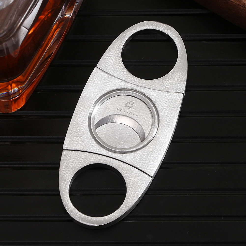 

GALINER Tobacco Cutting Guillotine Cigar Cutter Knife Metal Scissors For Cohiba Cigar Accessories Stainless Steel Cut