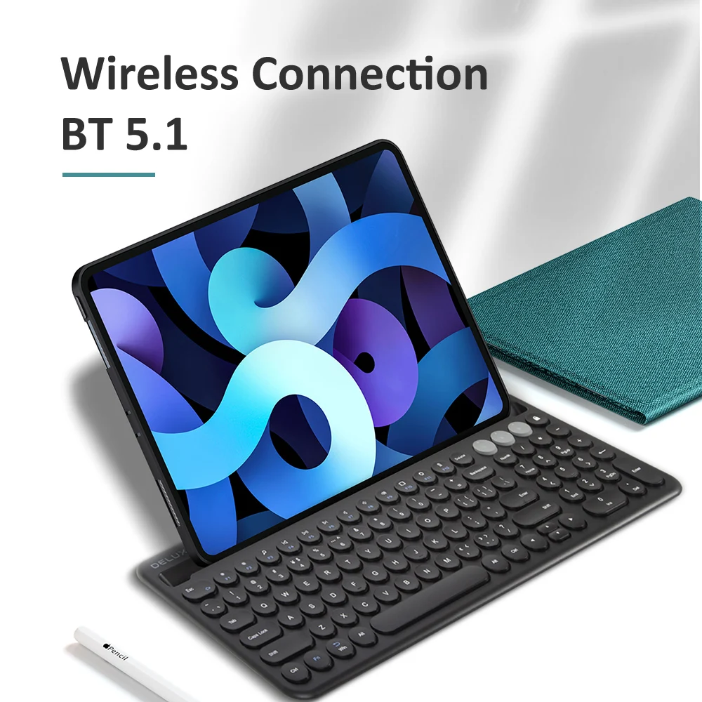 Delux K2212 Беспроводная bluetooth-клавиатура для подключения нескольких устройств