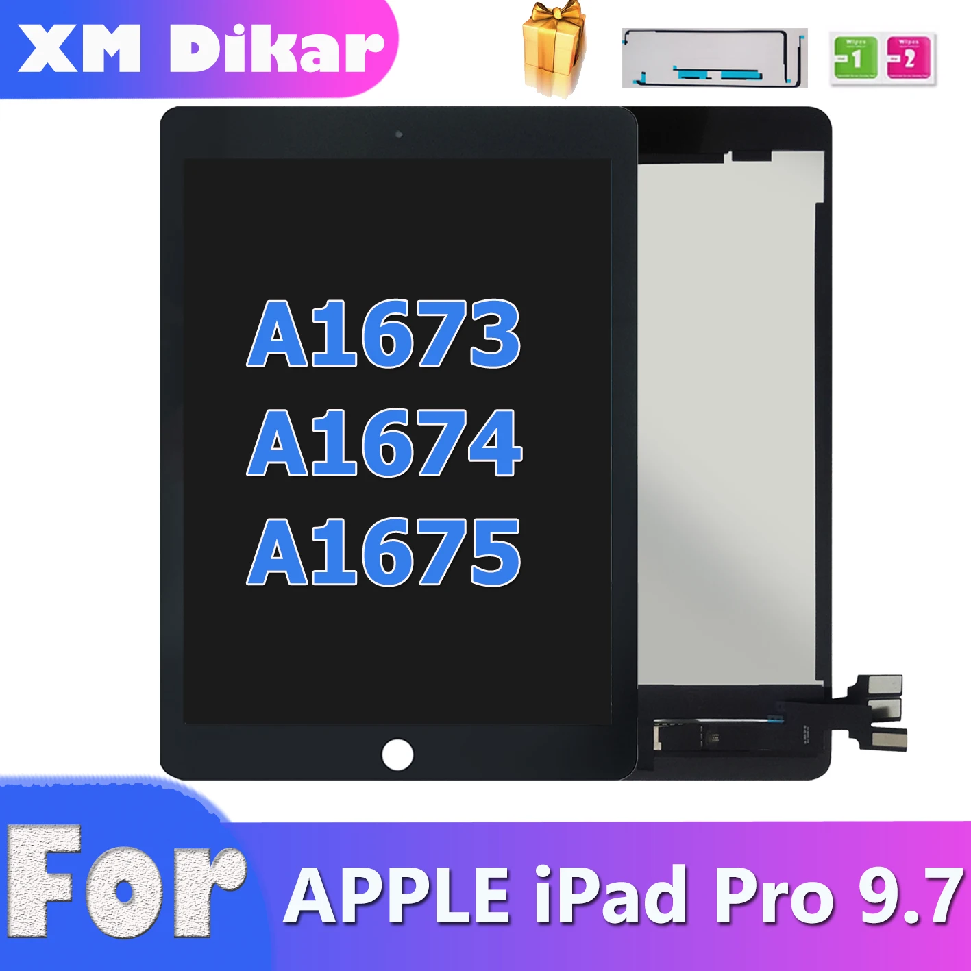 100% протестированный ЖК-экран для Apple iPad Pro 9 7 A1673 A1674 A1675 сенсорный экран дигитайзер