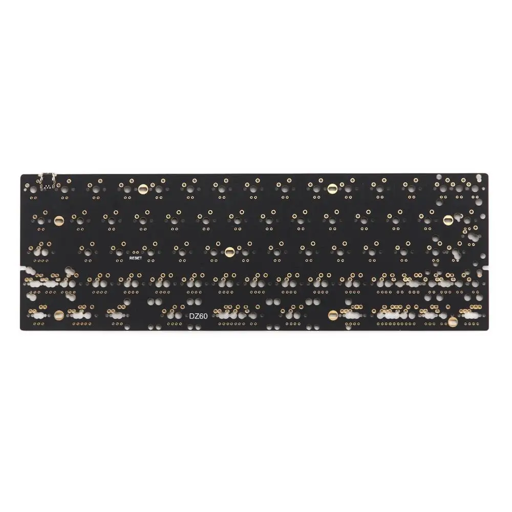 DZ60 пользовательская механическая клавиатура PCB 60% поддержка клавиатуры стрелка ключ alu пластина gateron переключатель stab
