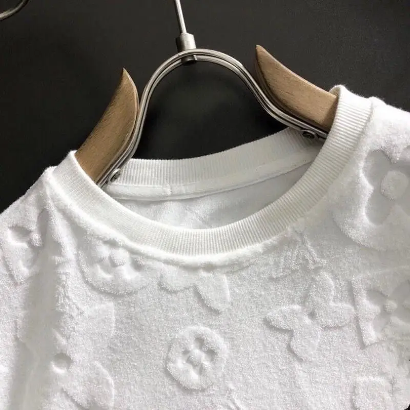 

2021 Spring New Men's round Neck Long Sleeve Towels Fabric Casual Bottoming Shirt High Quality Men's T-shirt