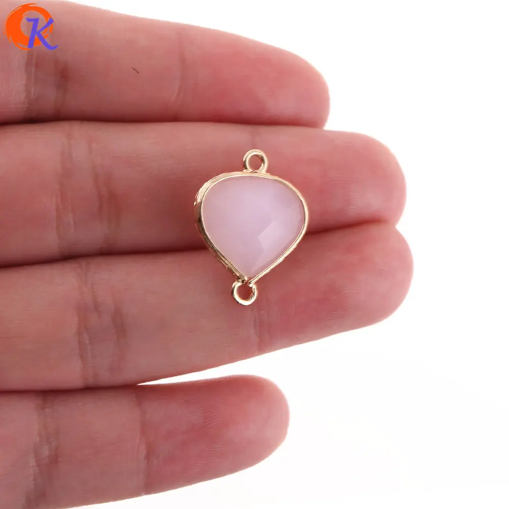 

Cordial Design 50Pcs 17*22MM Jewelry Accessories/Charms Jewelry/Crystal Connectors/DIY Earring Making/Hand Made/Earring Findings