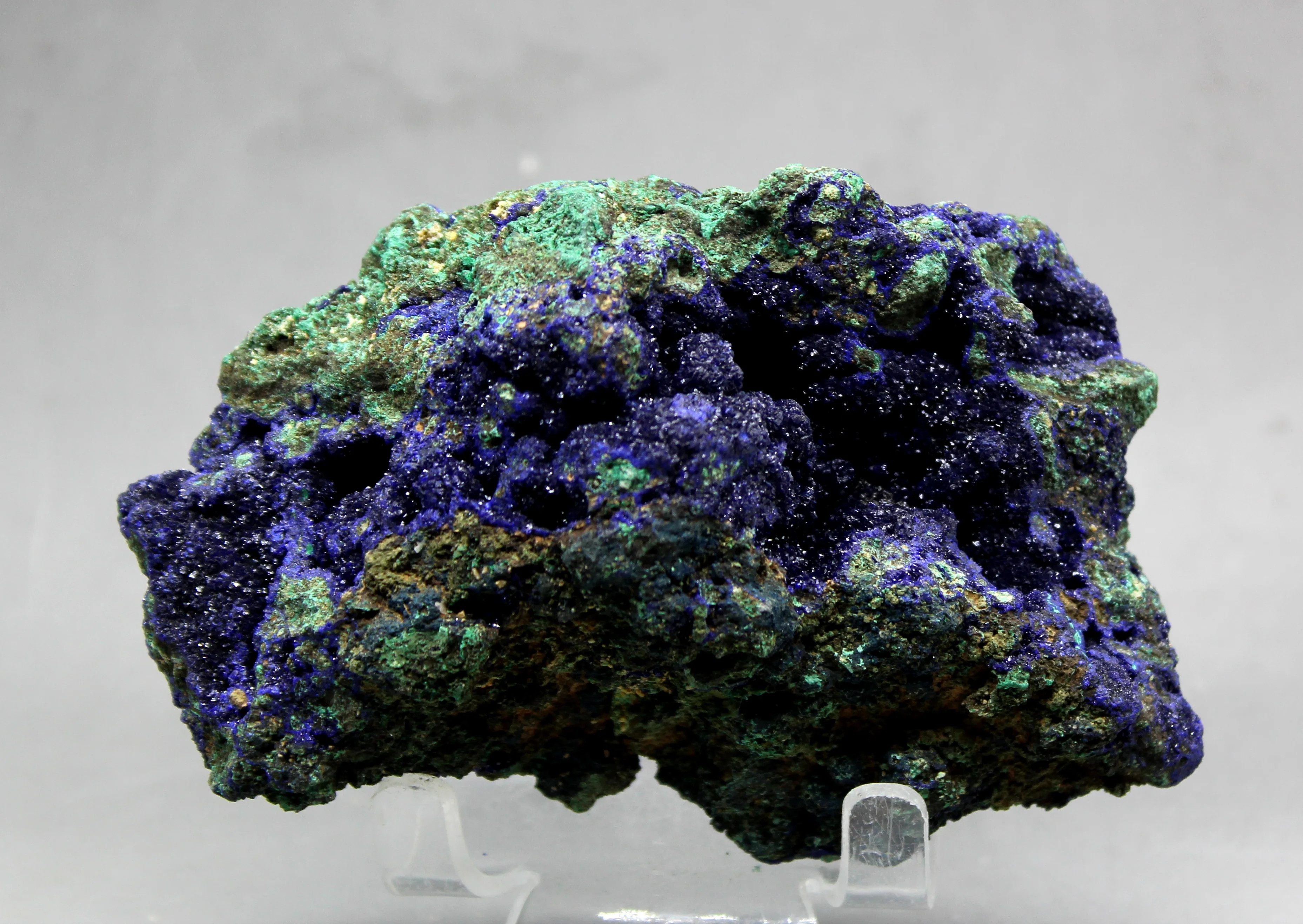 406g Natural shiny Azurite / malachite symbiotic mineral stone and crystal healing crystals from China | Дом и сад