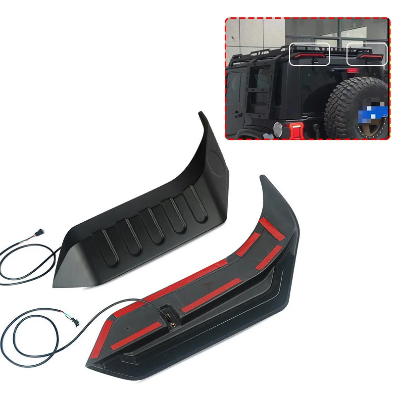 

Turn Signal Brake Light Car Rear Roof Wing Splitter Spoiler Tail Split Tailplane for Jeep Wrangler JK JL 2007-2021 EU Version