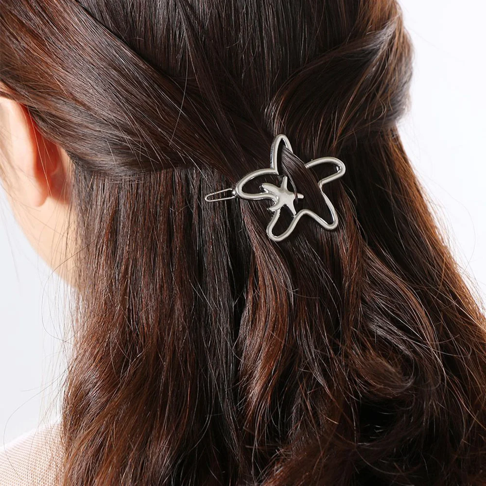 1 шт. Модные женские Простые индивидуальные заколки для волос полые золотые