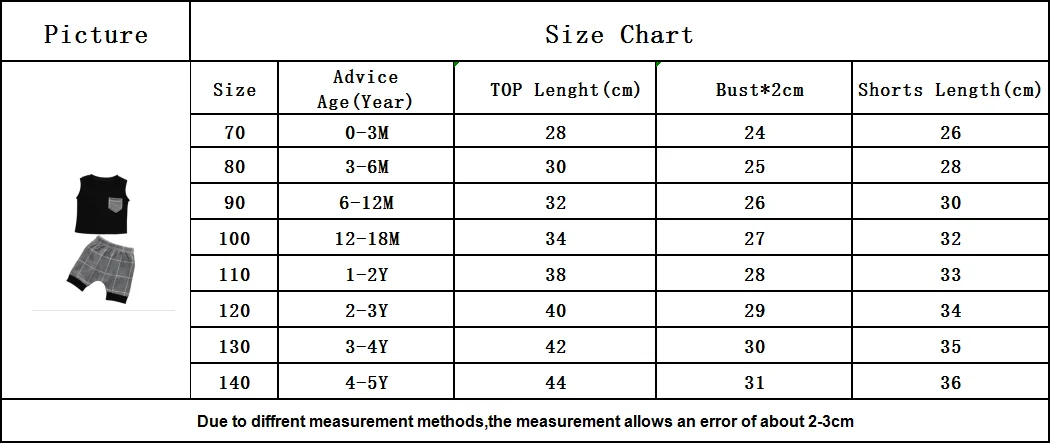 

Summer Baby Boys Clothes Set Casual Pocket Solid Vest Tops+Plaid Shorts 2Pcs Toddler Kids Sleeveless Clothing Suit 0-5Years