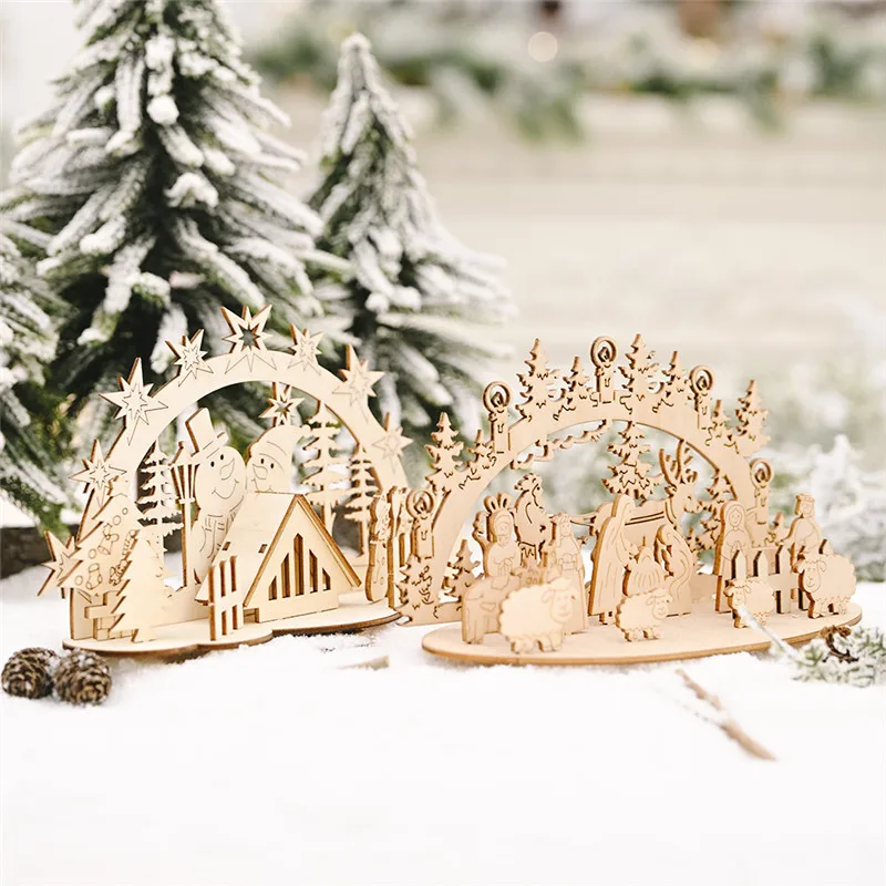 

Latest Wooden Christmas Ornaments Merry Christmas Decorations for Home Navidad 2021 Cristmas Decor Xmas Noel Gifts New Year 2022