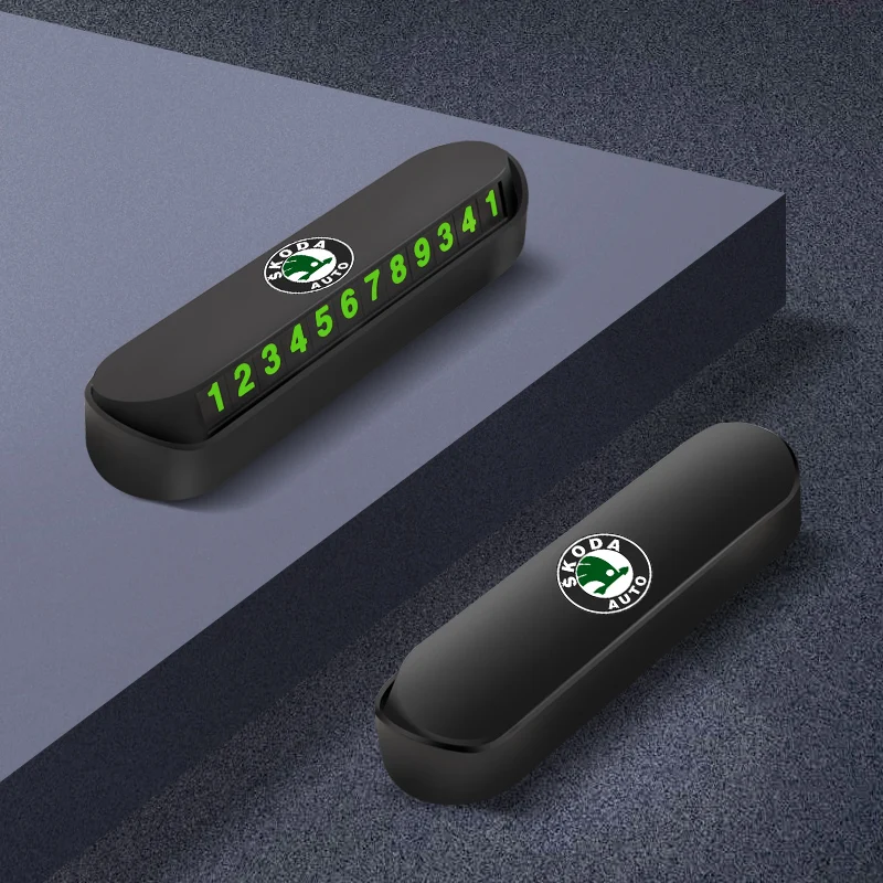 1 шт. ABS Автомобильная Временная парковочная карта светящаяся табличка с номером