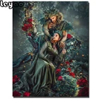 Алмазная живопись монстр и красота, полный квадрат, Круглые бриллианты, вышивка крестиком, искусство сделай сам, домашний декор, подарок