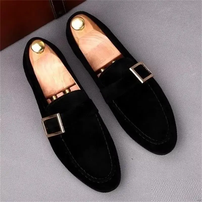 

Мужские туфли из искусственной замши, деловые повседневные Мокасины ручной работы, с пряжкой, KU171, 2021