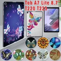 for samsung a7 lite 8 7 sm t220 2021 case sm t225 tablet cover for tab a7 lite 2021 butterfly pattern durable slim back case
