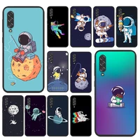 cute cartoon astronaut for samsung galaxy a90 a80 a70 s a60 a50s a30 s a40 s a2 a20e a20 s a10s a10 e soft phone case