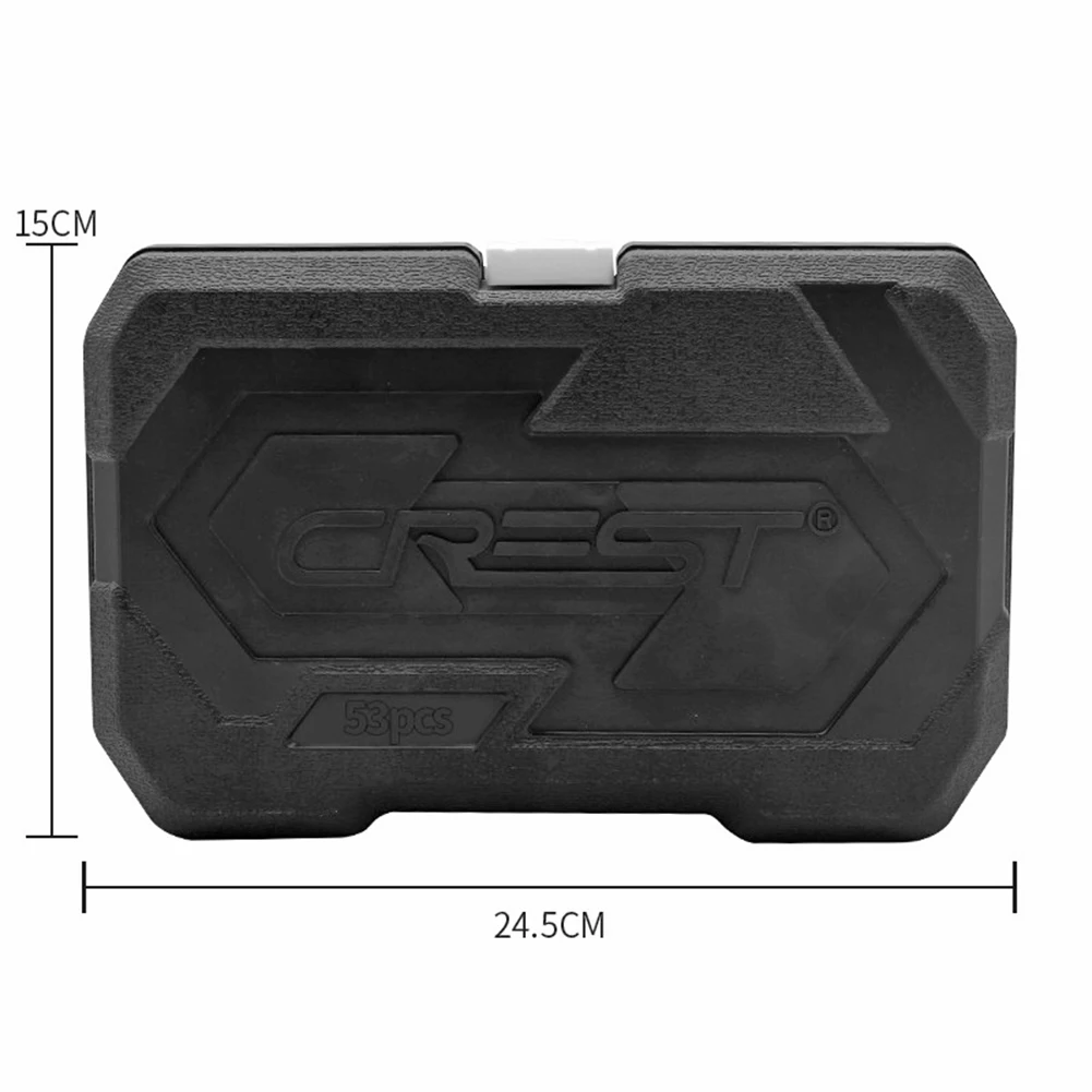 

53pcs Repair Tools Socket Quick Wrench Set Multi-functional Spanner Universal Ratchet Joint Socket Hand Tool Car Repair with Box
