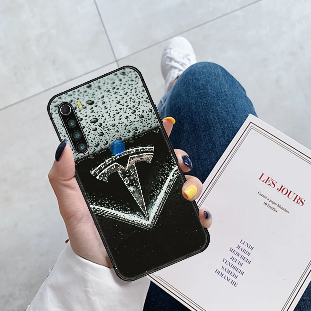 

Car logo Tesla Electric Phone Case Cover Hull For XIAOMI Redmi 7 7A 8 8A 9 9C Note 6 7 8 9 9S K20 Pro K30 black Bumper Trend