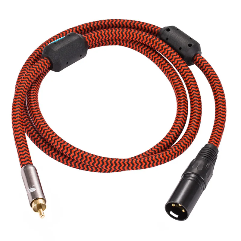 Аудиокабель Hifi с RCA на XLR 3-контактный для акустического усилителя звуковая