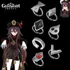 Кольцо Hutao Genshin, кольцо для ролевых игр, персонажи игры, одинаковые золотые кольца, ювелирные изделия, женский модный подарок