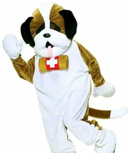 

New Happy Carnival Mascot Halloween Saint Bernard Dog Cosplay Performance Costume Adult Birthday Party Advertising Parade Set