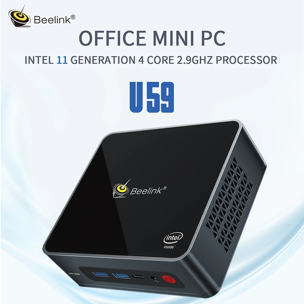 Beelink U59 Windows10 мини-ПК Intel Lake процессор N5095 2 9 ГГц DDR4 16 ГБ 512 SSD 1000M LAN BT4.0 Настольный