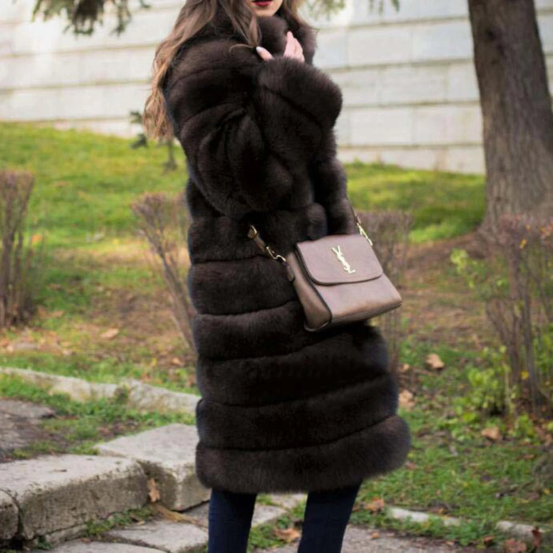 Tatyana Furclub, натуральное меховое пальто для женщин, зимняя верхняя одежда, натуральный Лисий мех, куртка, съемная, х-длинная, толстая, теплая, меховая парка размера плюс