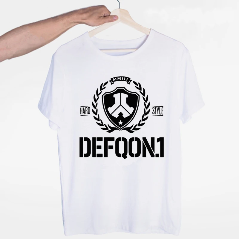 Defqon 1 дизайнерская футболка мужские футболки модные с вырезом лодочкой Harajuku