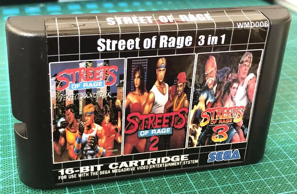 Карта для игр Улица ярости 3 в 1 16 бит Sega Mega Drive и Genesis | Электроника
