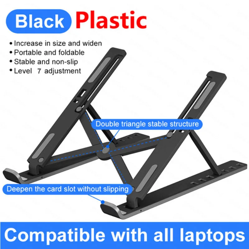 

Portable Adjustable Pc Stand Aluminium Foldable Notebook Support Laptop Base Holder Bracket Computer Accessories